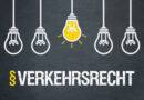 Verkehrsrecht / Glühbirnen auf Tafel