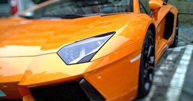 Orangener Lamborghini Gallardo