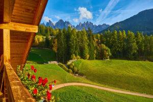 Santa Maddalena in der Dolomitengruppe, Südtirol, Italien