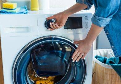 Waschmaschine wird gestartet | Entkalkungsanlage