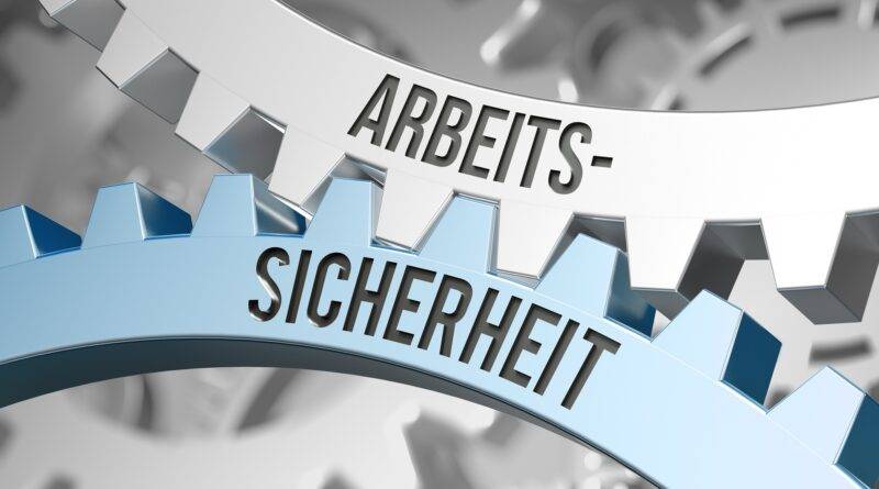 Zahnräder mit Gravur Arbeitssicherheit in Industrieumgebung | mobiler Palettenwickler